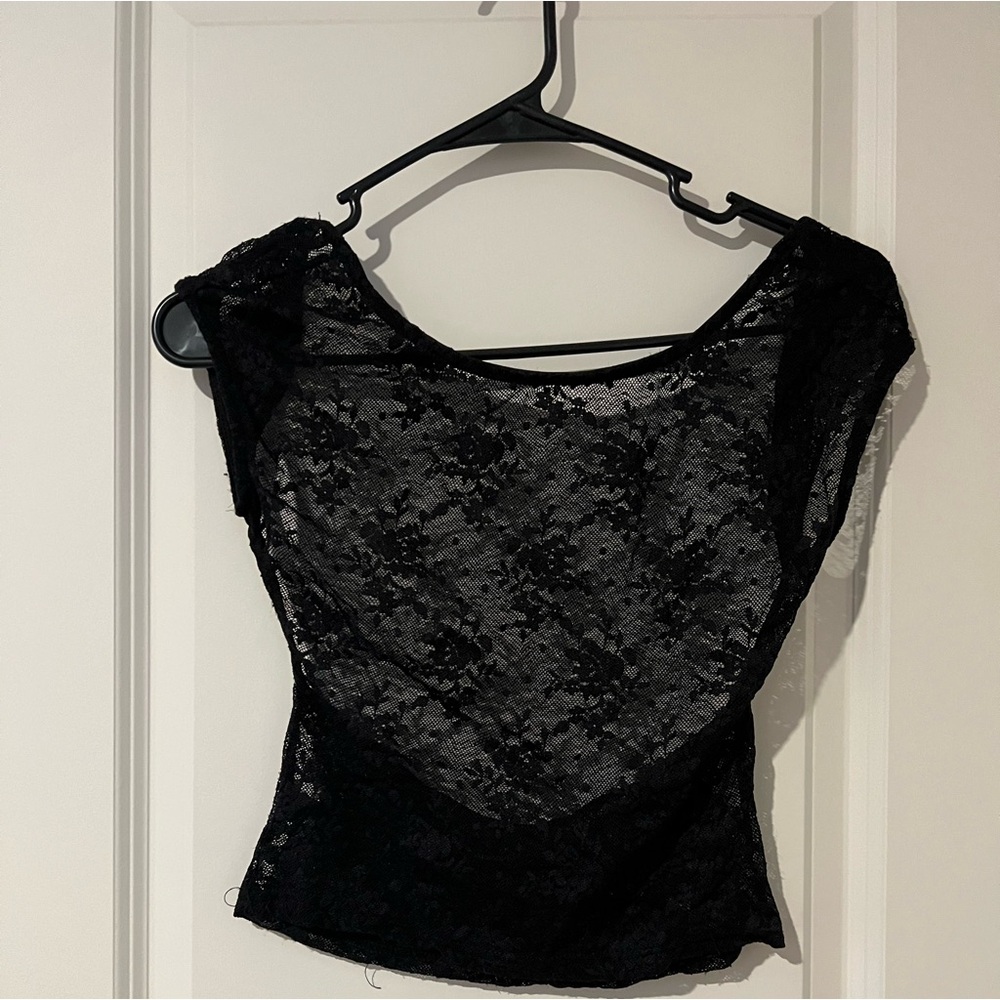 Backless Lace Top